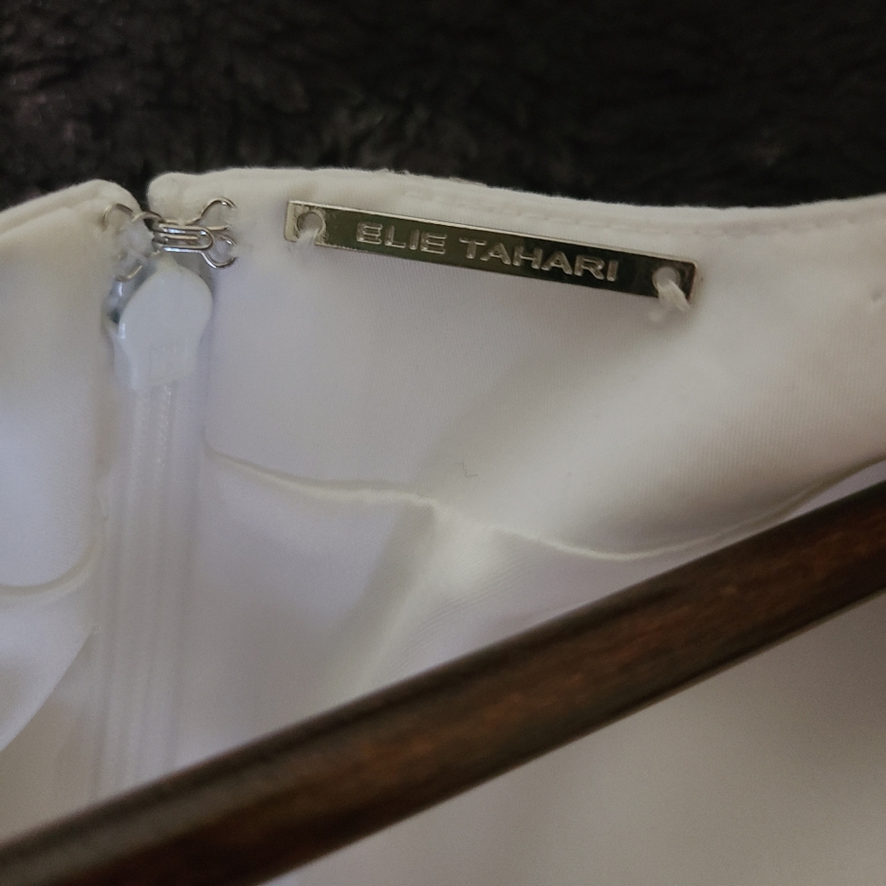 Elie Tahari White Sondra High Low Dress - Picture 3 of 5
